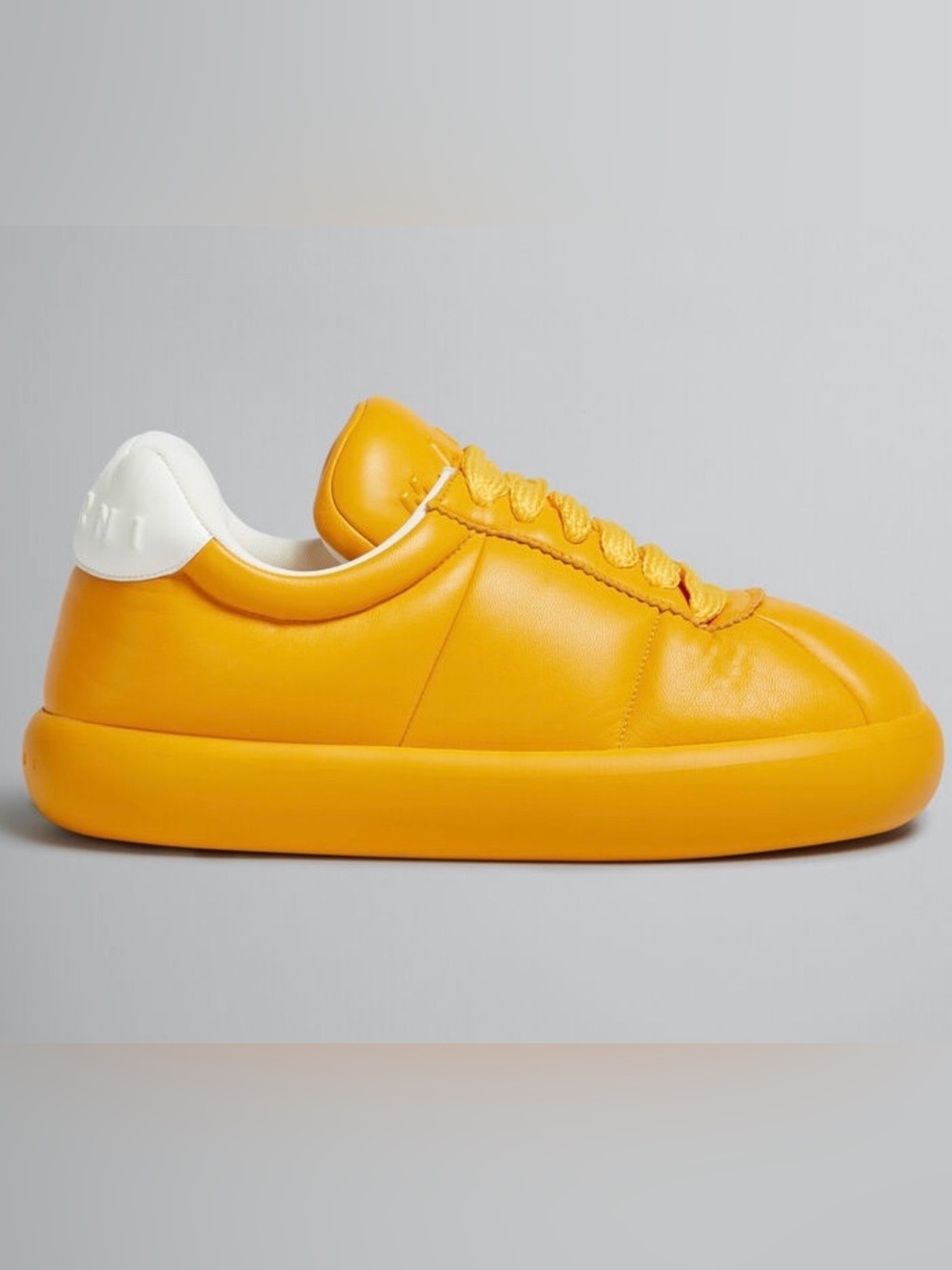 Marni ORANGE LEATHER BIGFOOT 2.0 SNEAKER  46/13